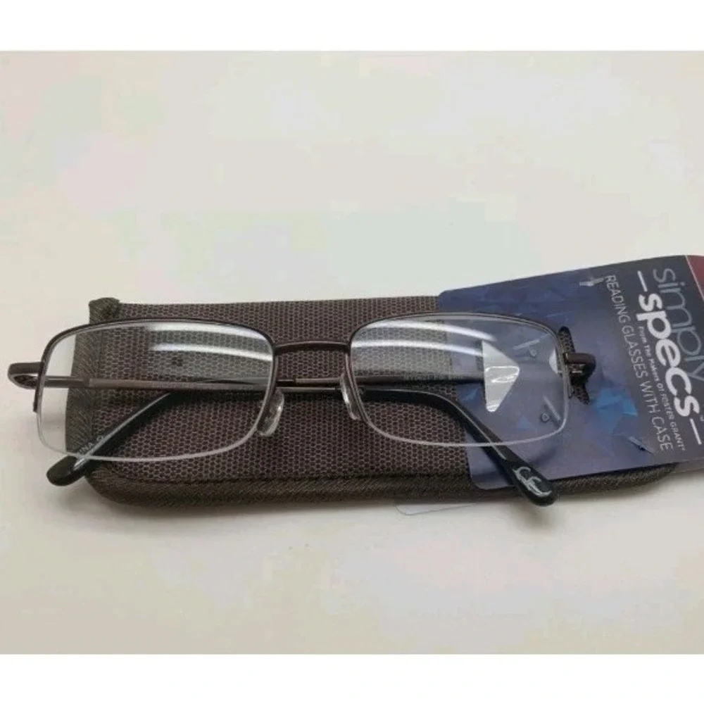 Foster Grant HAL  BRN + 2.00‎ HAL BRN SIMPLY SPECS READING READERS GLASSES